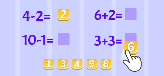 수학 게임 - 숫자 아기게임, 덧셈과 뺄셈 3-6세