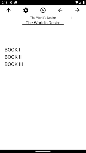 Android application Book, The World's Desire screenshort