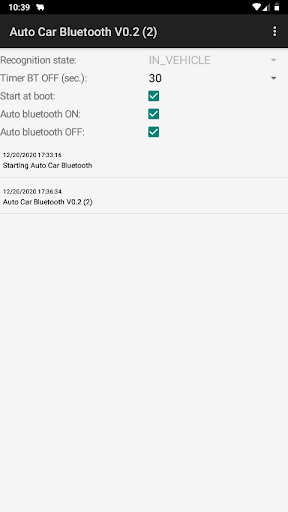 Android application Auto car bluetooth screenshort