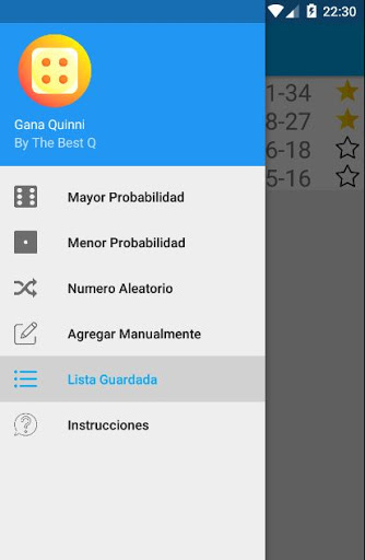 Android application Gana Quini screenshort