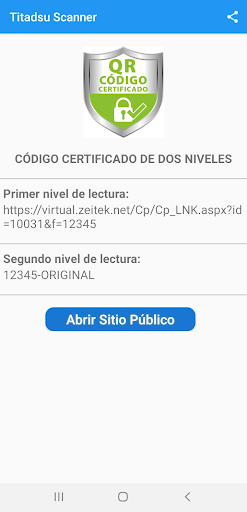Android application Titadsu Scanner screenshort