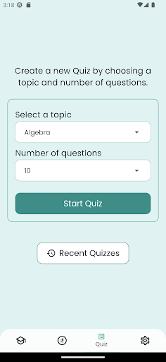 Android application MathsAide screenshort
