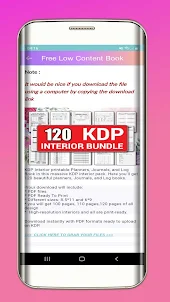 Low Content Book KPD Amazon