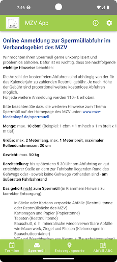 MZV App Screen 3