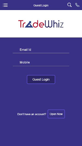 Android application TradeWhiz "An Adroit Venture" screenshort