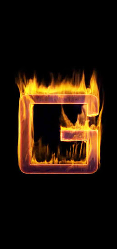 Fire Letter G Live Wallpaper