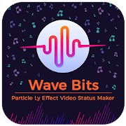 Wave Bits Particle Ly Effect Video Status Maker  Icon