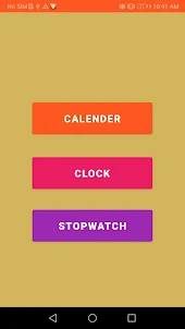 Calendar clock stop watch