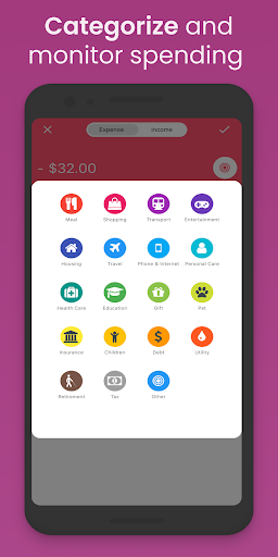 Screenshot of Expense Tracker & Budget App