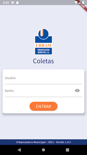 Android application Coletas screenshort