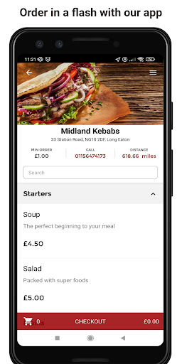 Android application Midland Kebabs screenshort