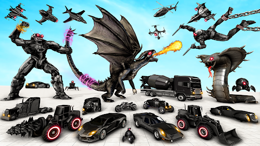 Bee Robot Car Transform Games - Action - games