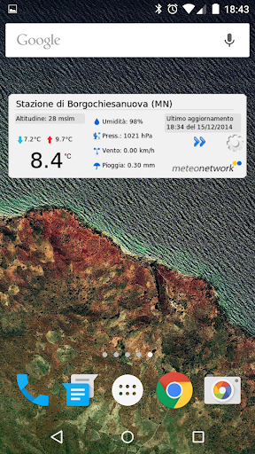 Android application MeteoNetwork Widget screenshort
