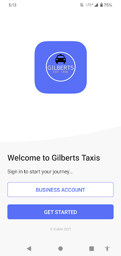 Android application Gilberts Taxis screenshort