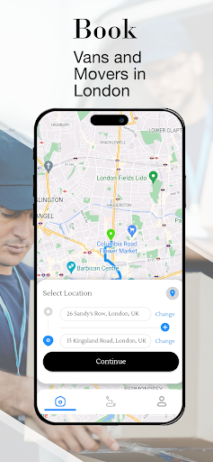 Android application Courrier UK: Movers & Delivery screenshort