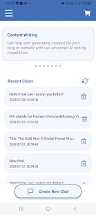 Lex AI - chatbot assistant Screenshot