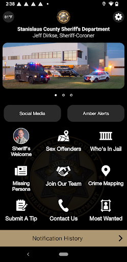 Android application Stanislaus County Sheriff screenshort