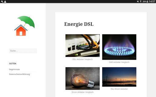 Strom, GAS, DSL Vergleich Screen 2