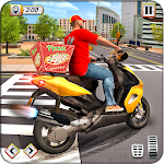 Cover Image of Download Pizza Delivery Boy Bike Games  APK