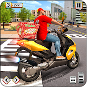 Pizza Delivery Boy Driving Simulator : Bike Games
