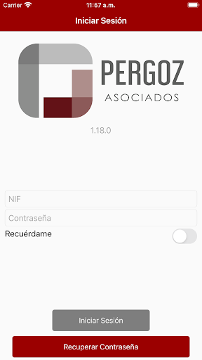 Android application Pergoz Asociados screenshort