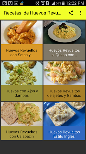 Recetas de Huevos Revueltos