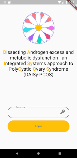 Android application DAISY PCOS screenshort