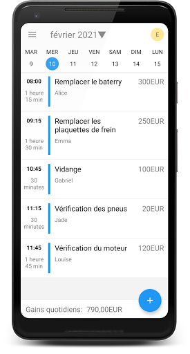 Aperçu de l'application