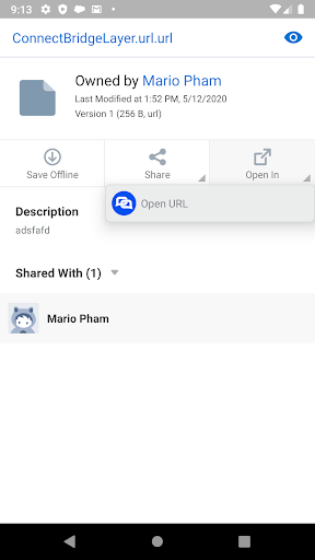 Android application Open Any URL screenshort
