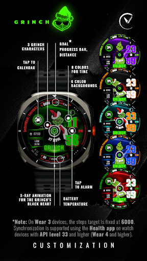 GRINCH Christmas Watch Face screenshot 6