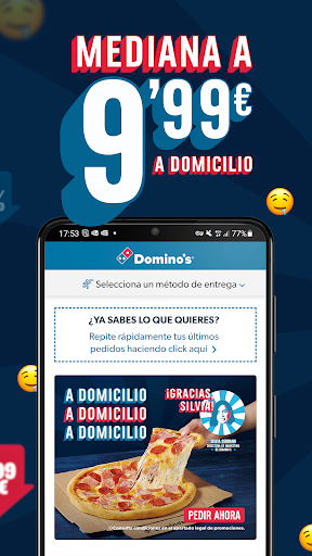 Domino’s Pizza España. Screen 3
