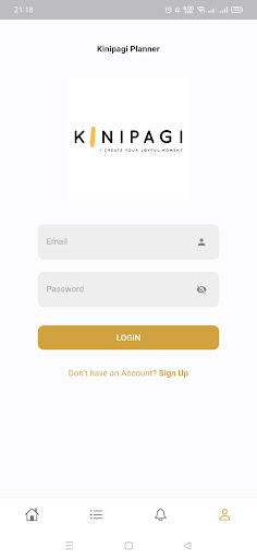 Android application Kinipagi Planner screenshort