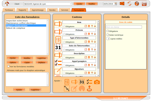eSafeMe FORMS Screen 2