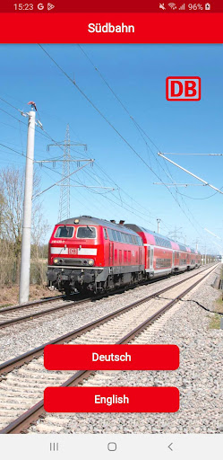 Android application Südbahn screenshort