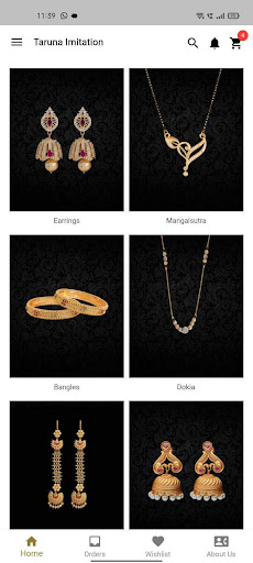 Android application Taruna Imitation Jewellery App screenshort