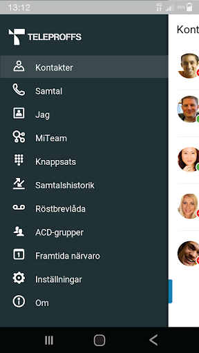 Android application TeleProffs GO screenshort
