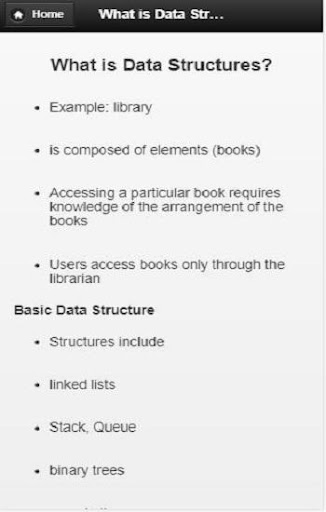Data Structure Screen 2