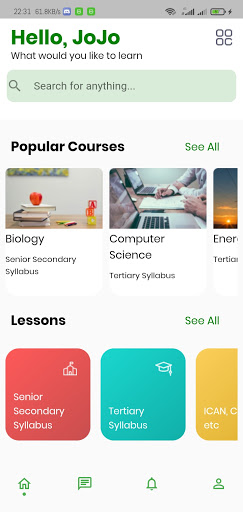 Android application Mobile Classroom screenshort