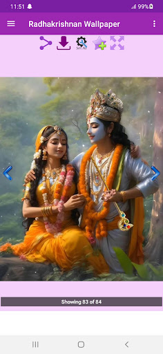 Android application Radhakrishna Wallpaper Gallery screenshort