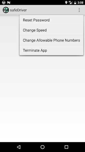 safeDriver Screen 2