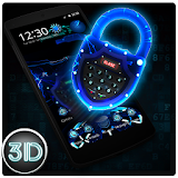 Neon Locker 3D Theme icon
