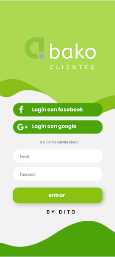Android application Abako Cliente screenshort
