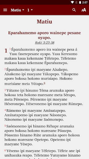 Android application Fasu Bible screenshort