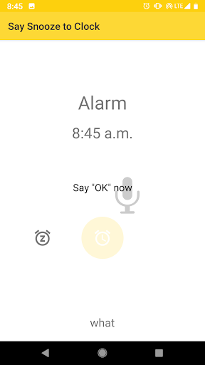 Say Snooze to Clock Screen 3