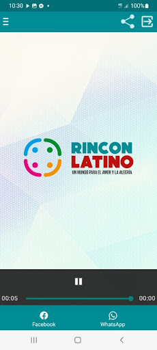 Android application Rincón Latino Radio screenshort