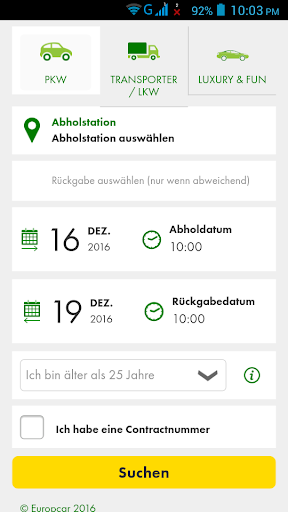 Autovermietung Deutschland