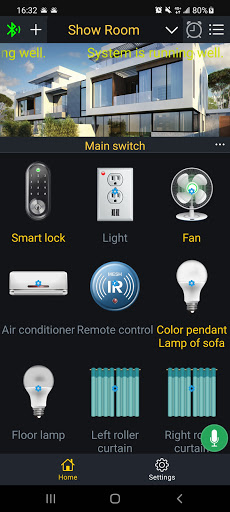 Android application Smart Home screenshort