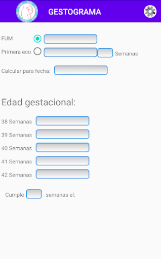 Android application Dextograma (Gestogram) screenshort