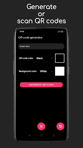 Android application Scanner QR screenshort