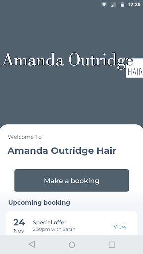 Android application Amanda Outridge Hair screenshort